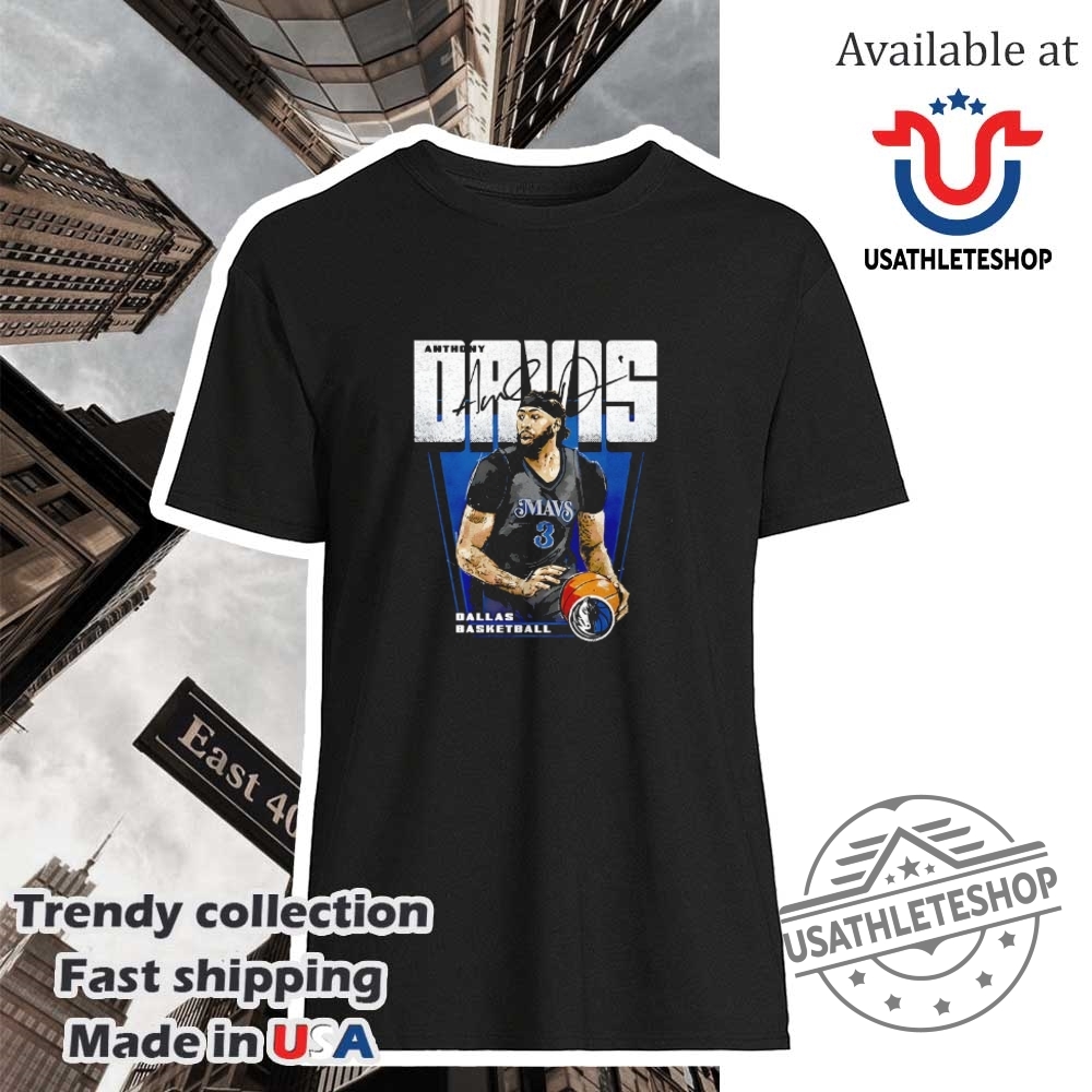 "Top WNBA and NBA Playoff T-Shirts for 2025 Season Preview" 21 Anthony Davis Dallas Mavericks Basketball Player Premiere Signature Shirt
