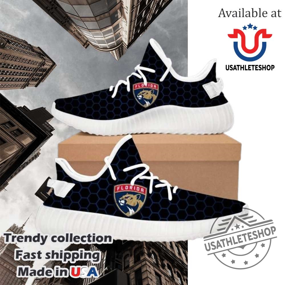 Nhl Florida Panthers Black Yeezy Boost Sneakers 3 NHL Florida Panthers Black Yeezy Boost Sneakers