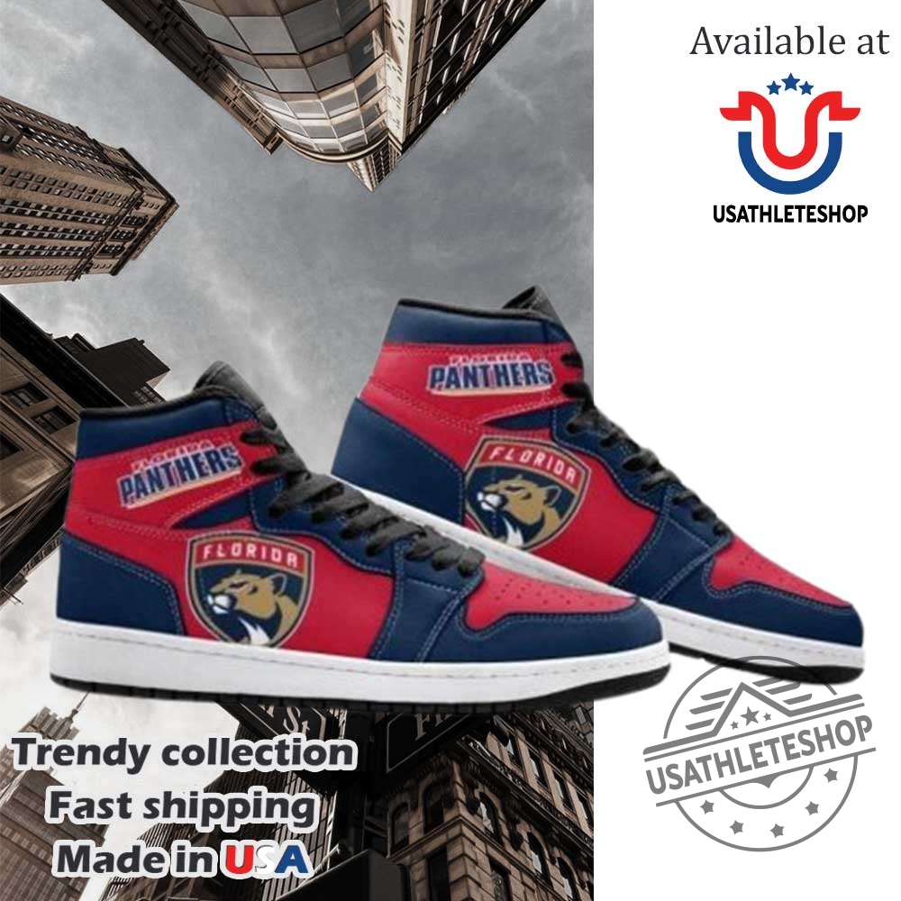 Nhl Florida Panthers Air Jordan 1 High Sneakers 5 NHL Florida Panthers Air Jordan 1 High Sneakers