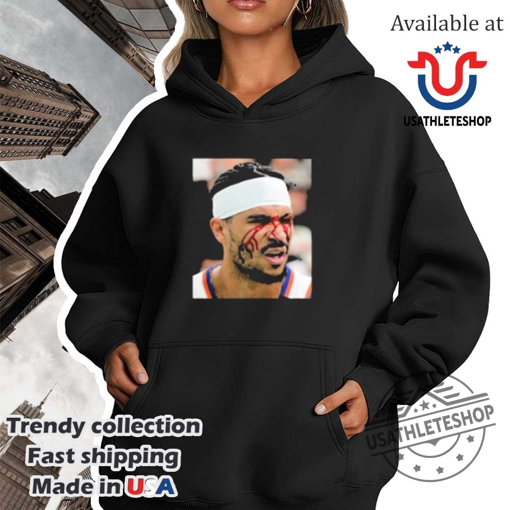 Josh Hart After Getting Elbowed In The Face New York Knicks Tshirts 4 Josh Hart After Getting Elbowed In The Face New York Knicks T-shirts