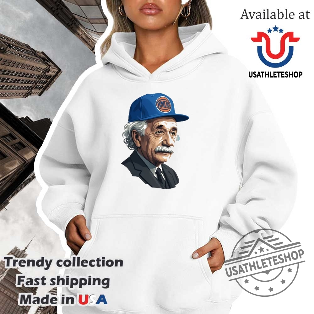 Einstein Knicks Fan Long Sleeve Tshirt 4 Einstein Knicks Fan Long Sleeve T-Shirt