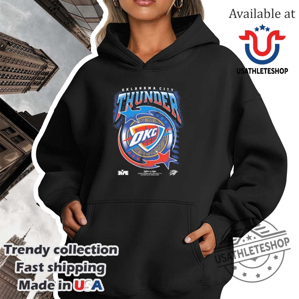 Oklahoma City Thunder Two Hype Drip Dime Collection Premium Tshirt 4 Oklahoma City Thunder Two Hype Drip & Dime Collection Premium T-Shirt