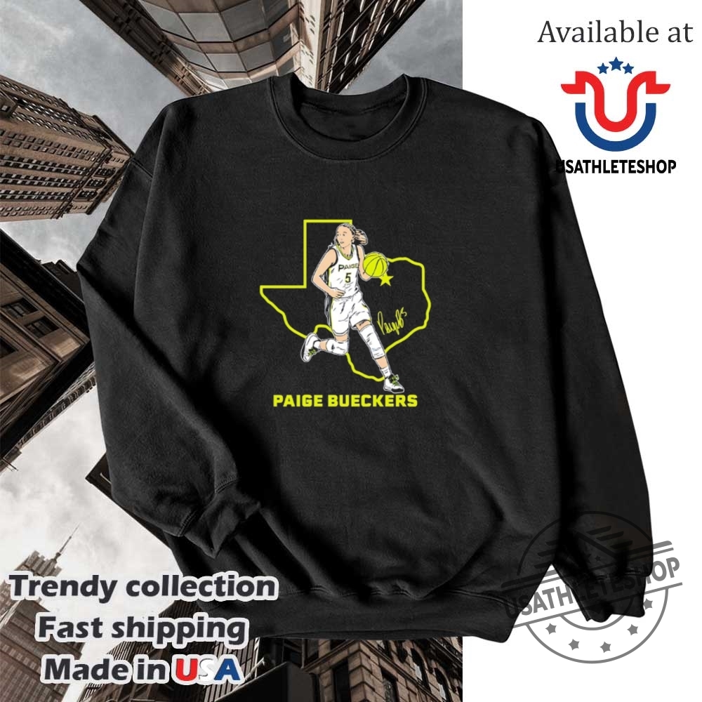 Paige Bueckers Dallas Wings State Star Pose Signature Shirt 5 Paige Bueckers Dallas Wings State star pose signature shirt