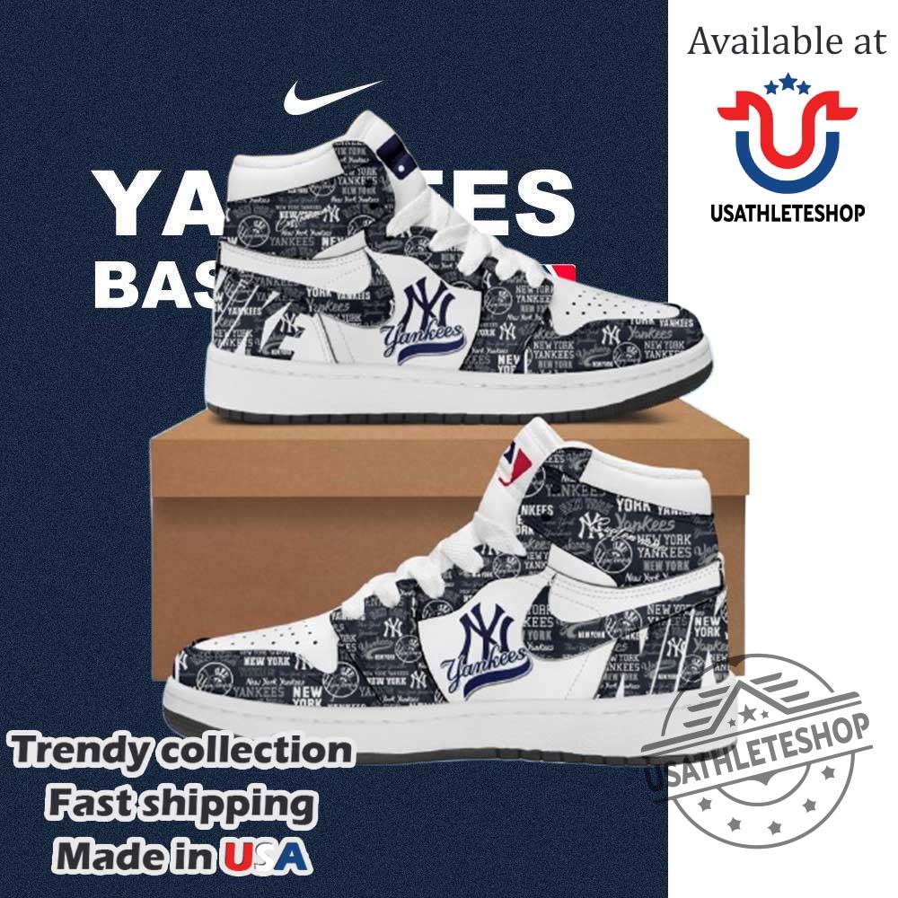 "Top 5 Vintage and Custom New York Yankees Sneakers for Fans" 6 New York Yankees High Top Sneakers Custom Baseball Fan Shoes With Ny Logo Print