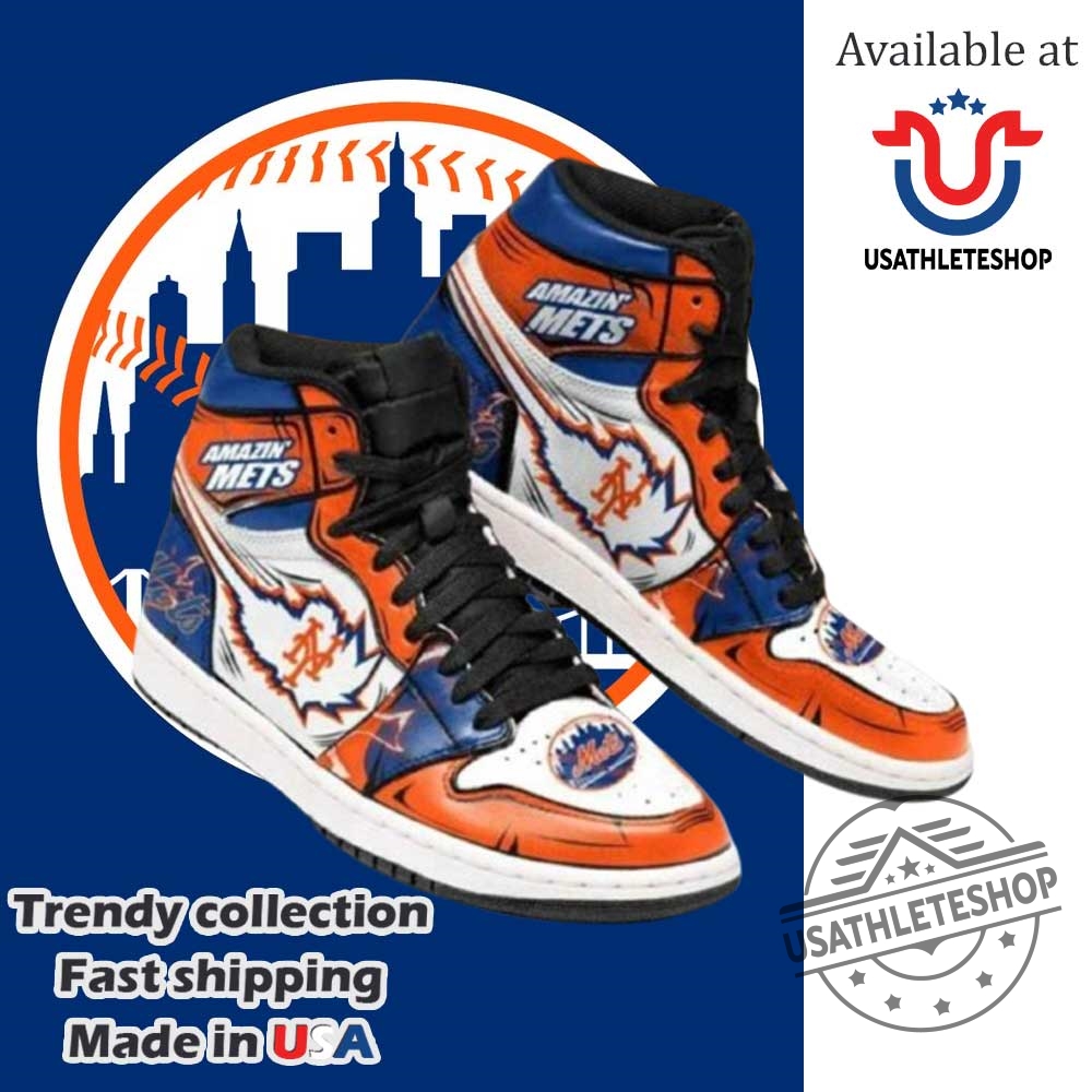 "Top 5 Vintage and Custom New York Yankees Sneakers for Fans" 8 New York Mets High Top Sneakers Custom Amazin Mets Baseball Fan Shoes For Men And Women