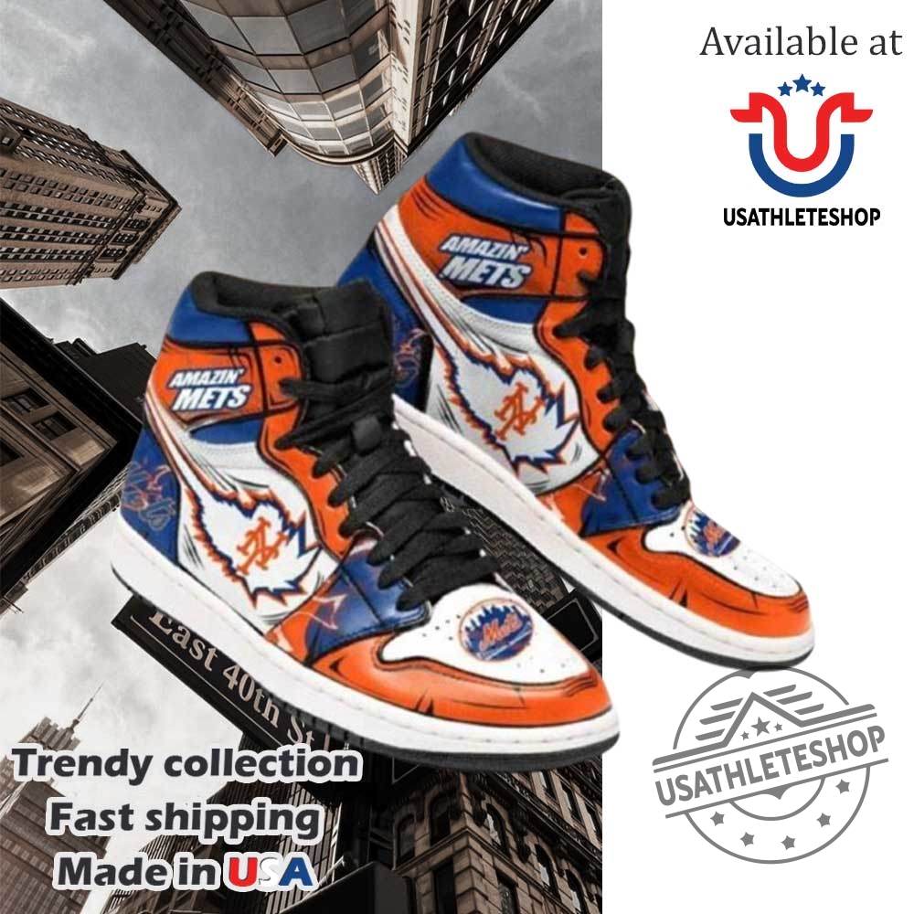 New York Mets High Top Sneakers Custom Amazin Mets Baseball Fan Shoes For Men And Women 3 New York Mets High Top Sneakers – Custom Amazin’ Mets Baseball Fan Shoes for Men and Women