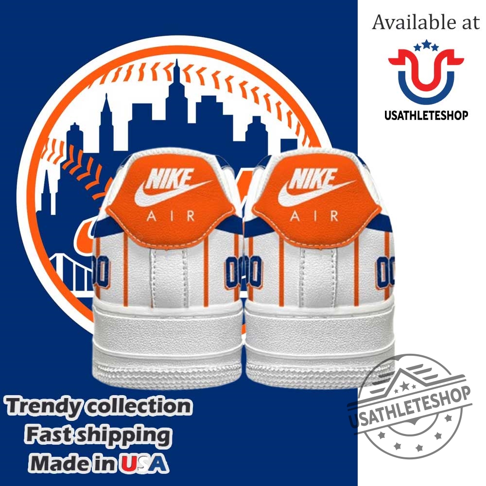 New York Mets Mlb Personalized Air Force 1 Sneaker 6 New York Mets MLB Personalized Air Force 1 Sneaker