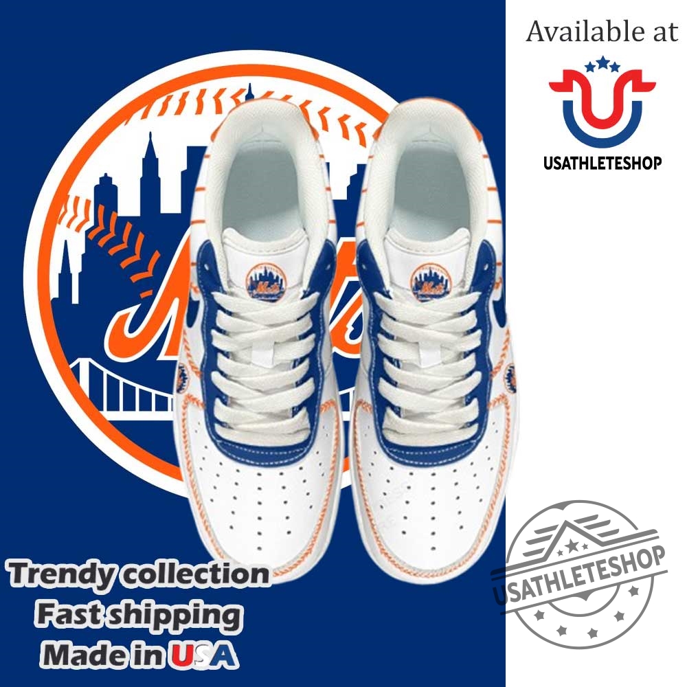 New York Mets Mlb Personalized Air Force 1 Sneaker 7 New York Mets MLB Personalized Air Force 1 Sneaker