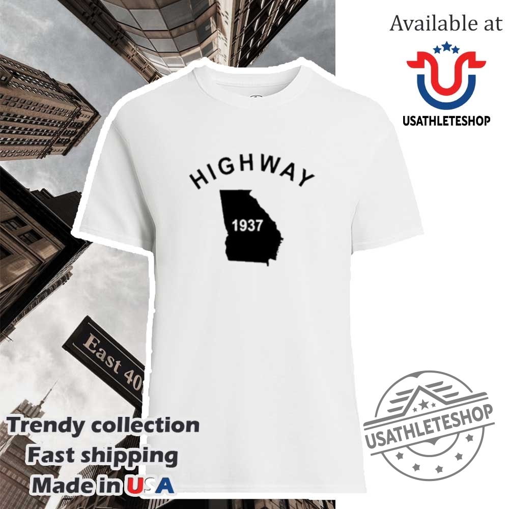 "Express Your Team Pride with Custom Gameday Shirts for Fans" 39 Tyrus Wearing Highway 1937 Georgia Shirt