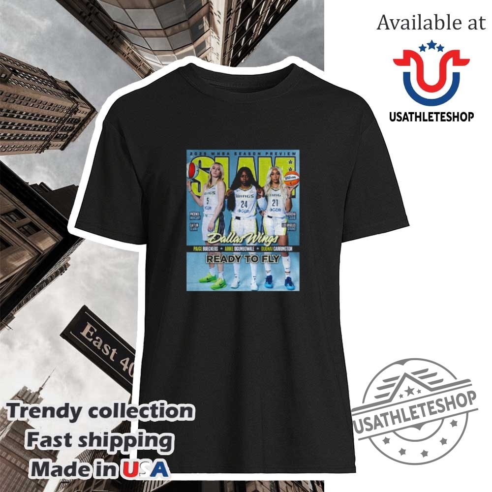 "Top 5 Must-Have Sports Shirts for 2025: Celebrate in Style!" 2 The Dallas Wings 2025 Wnba Slam Season Preview Ready To Fly Shirt