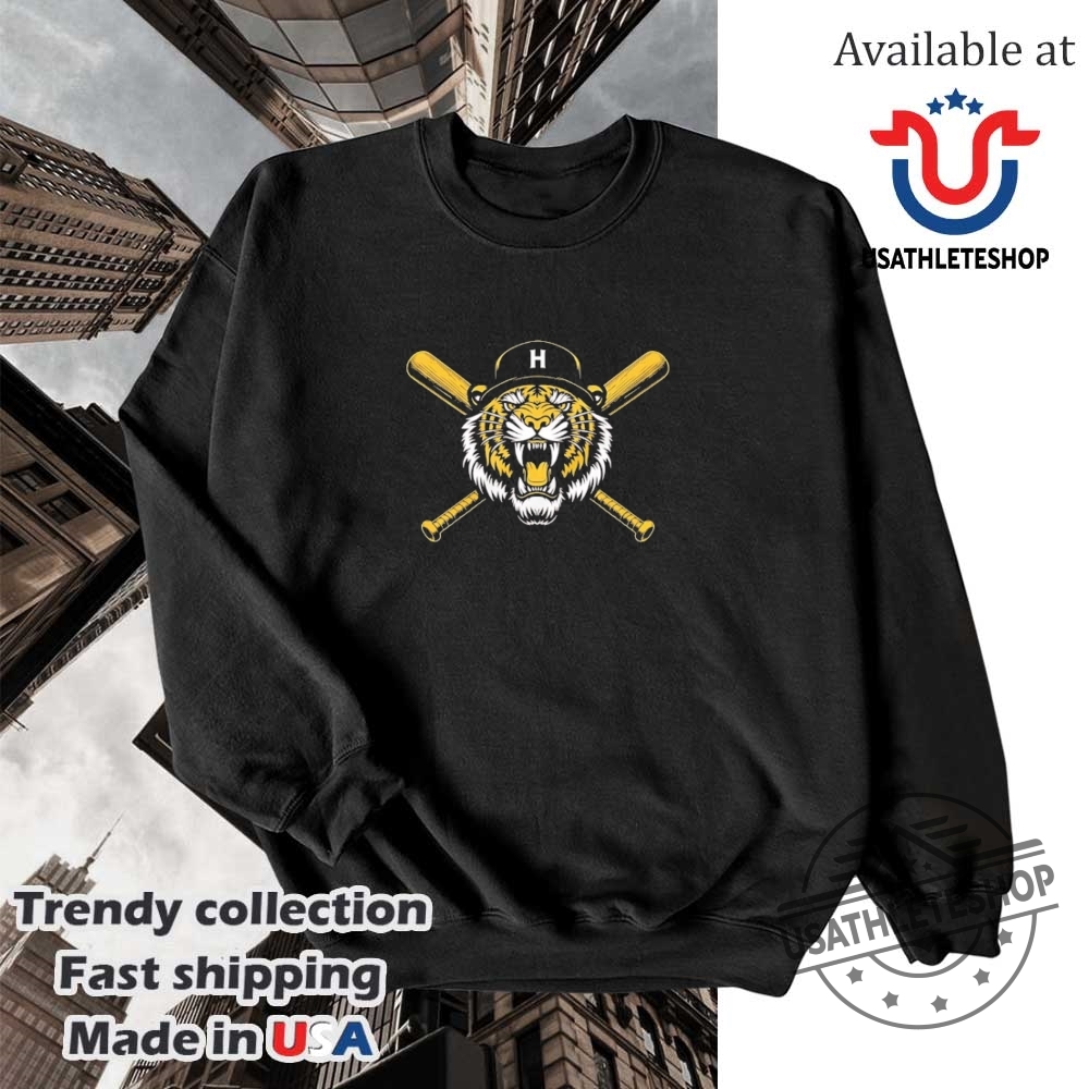 Hanshin Tigers Crossed Bats Baseball Roar Shirt 5 Hanshin Tigers crossed bats baseball roar shirt