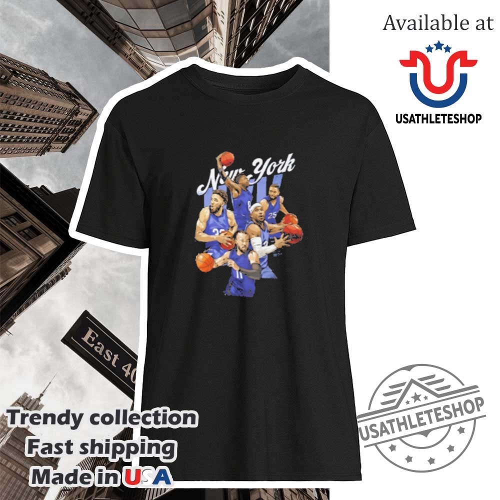 "Top 5 Must-Have Sports Shirts for 2025: Celebrate in Style!" 23 The Starting 5 Jalen Brunson Karlanthony Towns Og Anunoby Mikal Bridges Josh Hart Shirt