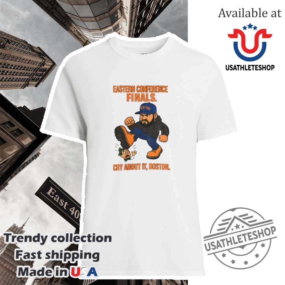 "Top 5 Must-Have Sports Shirts for 2025: Celebrate in Style!" 27 Ny Knicks Jaylen Bruson Beats Boston Celtics Eastern Conference Finals Cry About It Boston Shirt