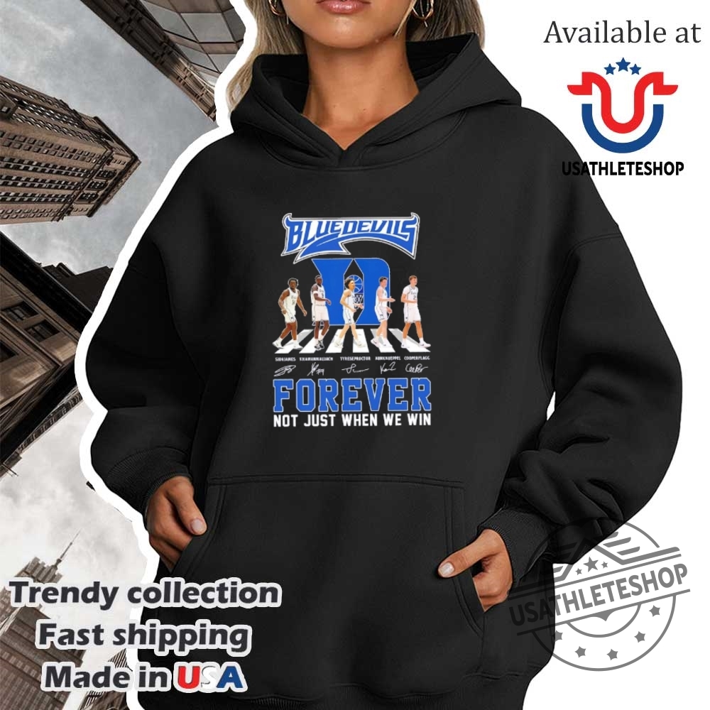 Duke Blue Devils Forever Not Just When We Win Walking Road Signatures Shirt 4 Duke Blue Devils forever not just when we win walking road signatures shirt