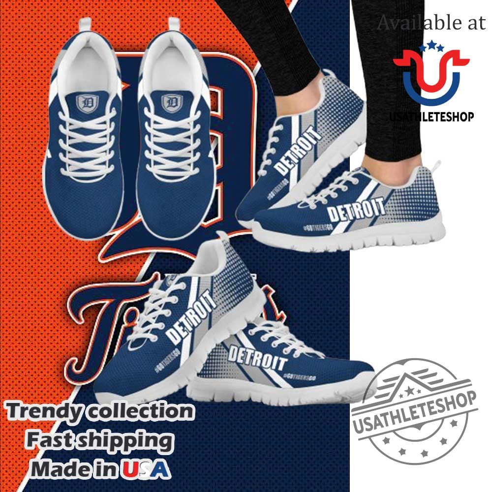 "Custom MLB Sneakers: Arizona Diamondbacks and Los Angeles Dodgers Specials" 12 Go Detroit Tigers Go Detroit Tigers Sneakers White Sole