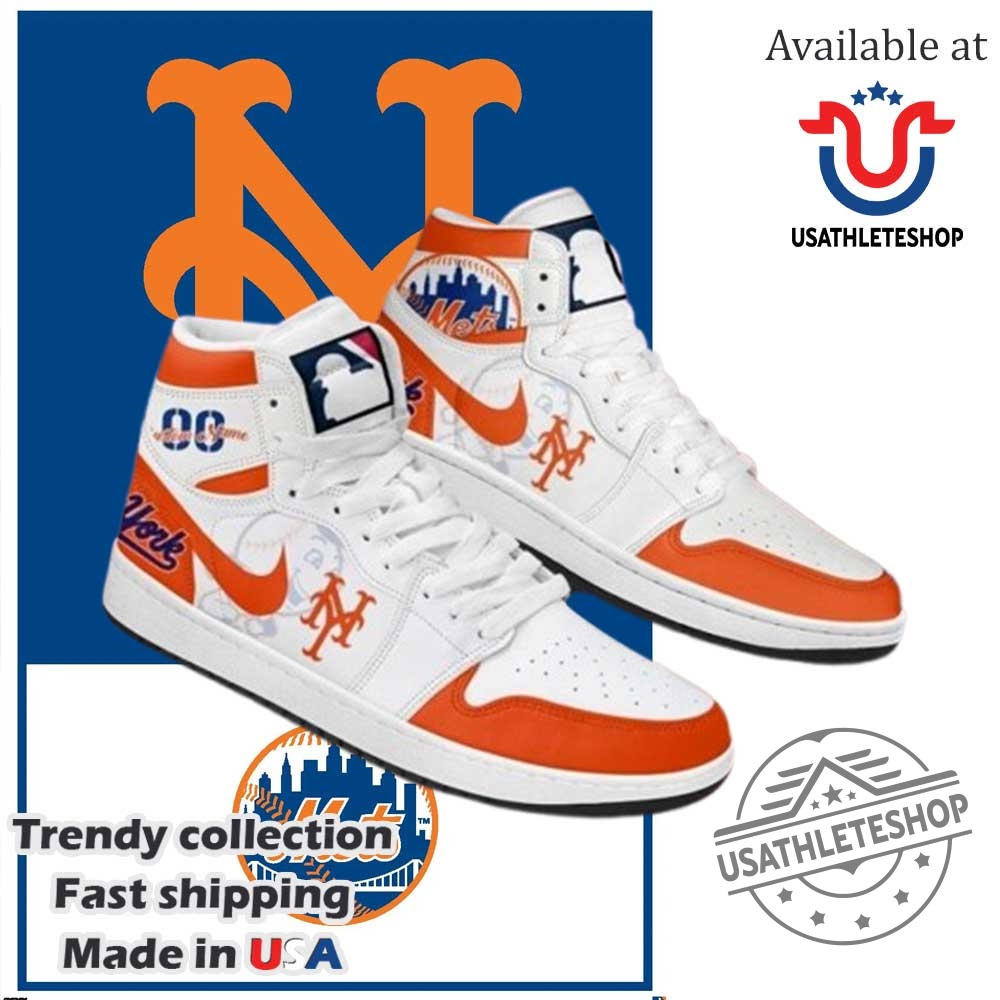 "Custom MLB Sneakers: Diamondbacks and Dodgers Personalized Shoe Collection" 9 Mlb New York Mets Limited Edition Nike Air Jordan 1
