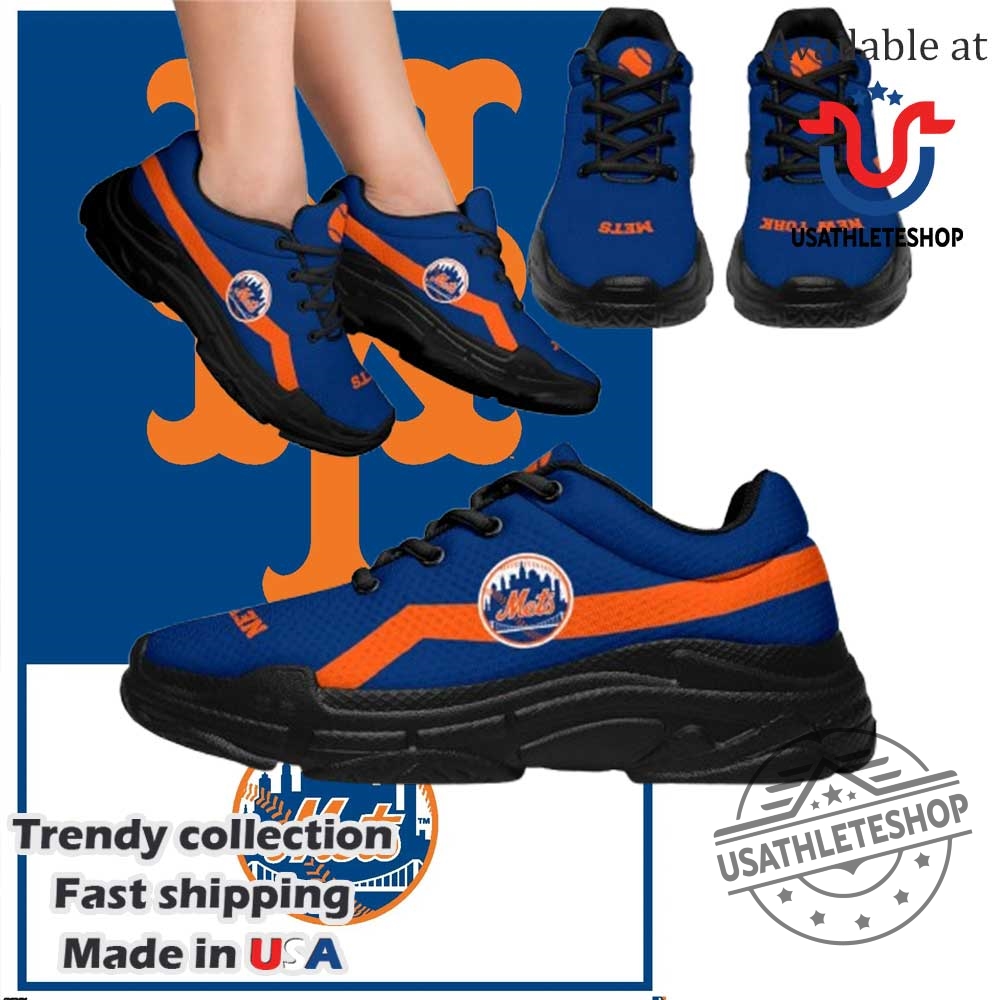 Edition Chunky Sneakers With Line New York Mets Shoes 8 Edition Chunky Sneakers With Line New York Mets Shoes