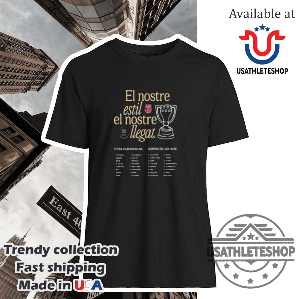 "Celebrate Barcelona's 2024-2025 La Liga Triumph with Exclusive Shirts" 10 Fc Barcelona La Liga Champions 20242025 Barca 28Th League Title Tshirts