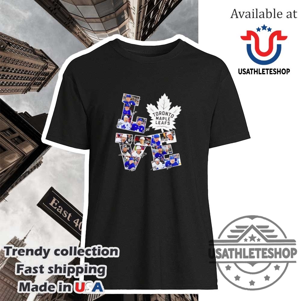 "Celebrate Barcelona's 2024-2025 La Liga Triumph with Exclusive Shirts" 13 Love Toronto Maple Leafs Players Signature Shirt