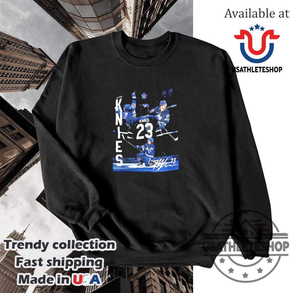 Matthew Knies 23 Toronto Maple Leafs Hockey Signature Shirt 5 Matthew Knies #23 Toronto Maple Leafs Hockey signature shirt