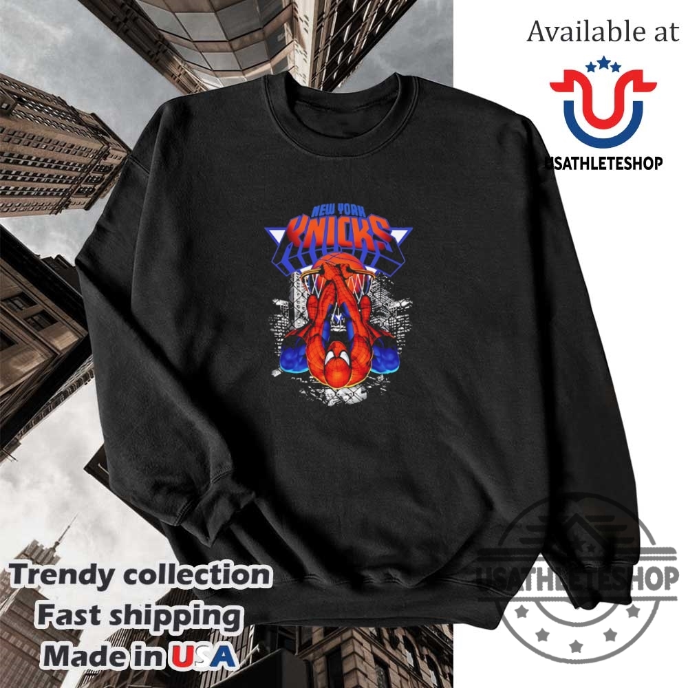 New York Knicks Spiderman Shirt 5 New York Knicks Spider-Man shirt
