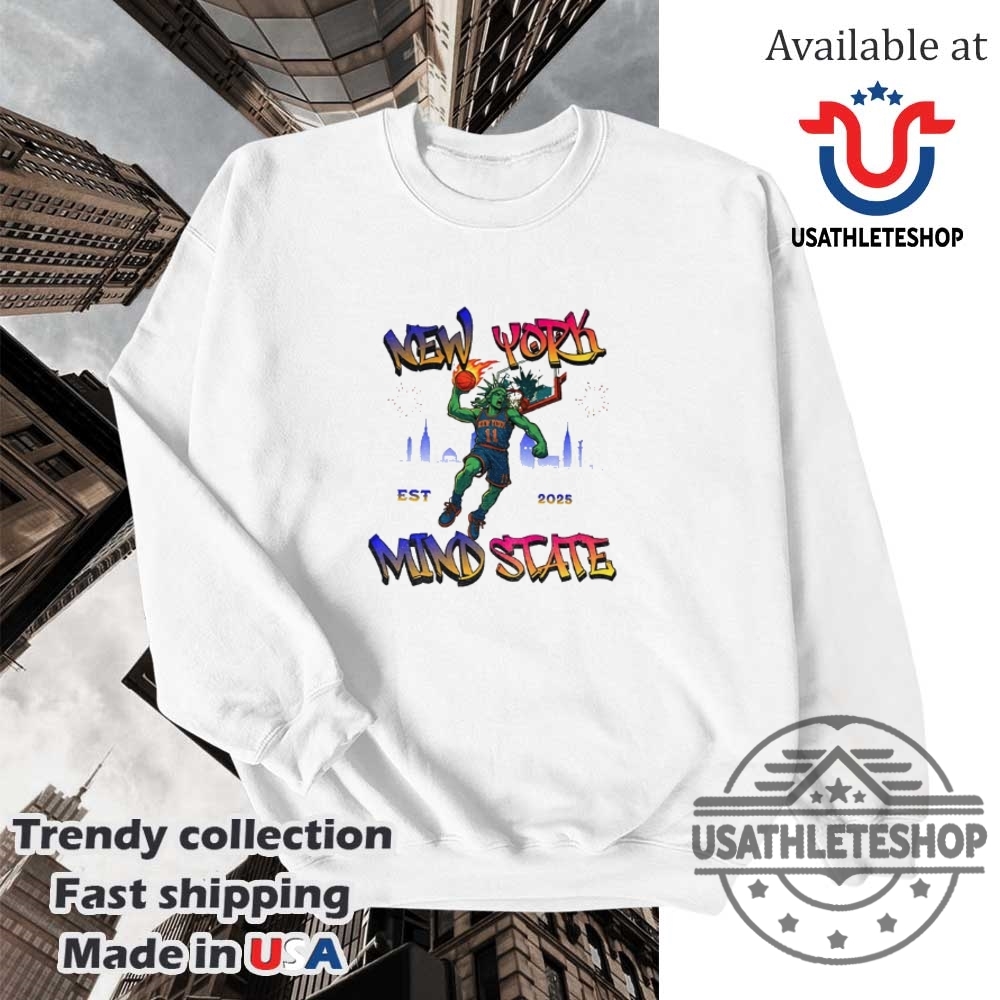 New York Knicks Basketball Jalen Brunson New York Mind State Est 2025 Shirt 5 New York Knicks Basketball Jalen Brunson New York Mind state est 2025 shirt