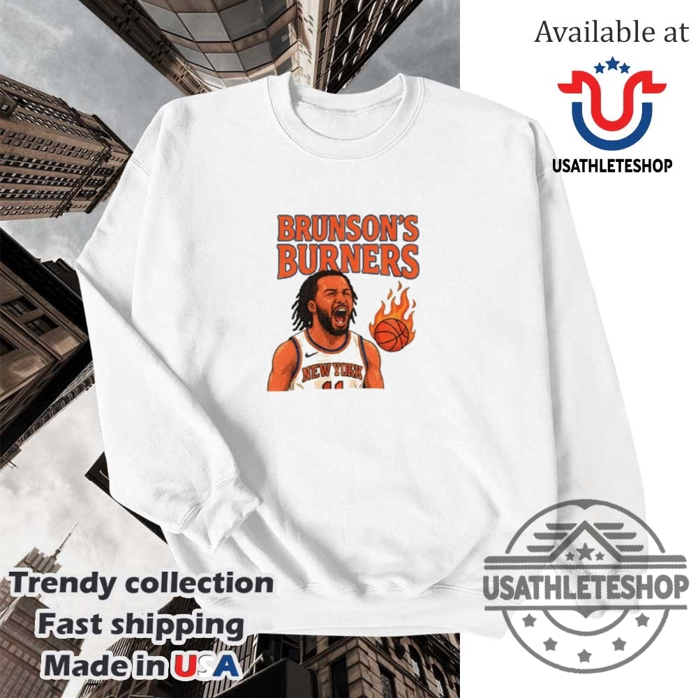 Jaylen Brunson Knicks Playoffs Bunsons Burners Shirt 5 Jaylen Brunson Knicks Playoffs Bunson’s Burners shirt