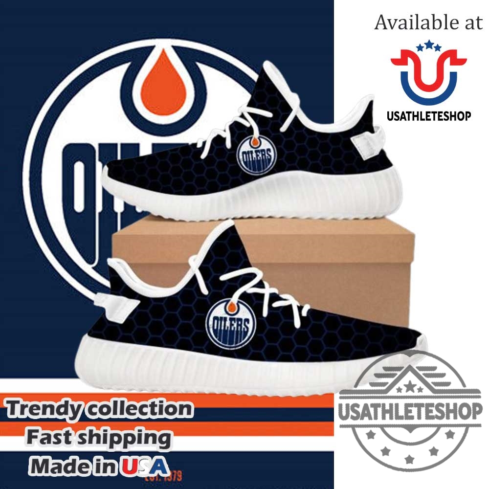 Nhl Edmonton Oilers Black Yeezy Boost Sneakers 3 NHL Edmonton Oilers Black Yeezy Boost Sneakers