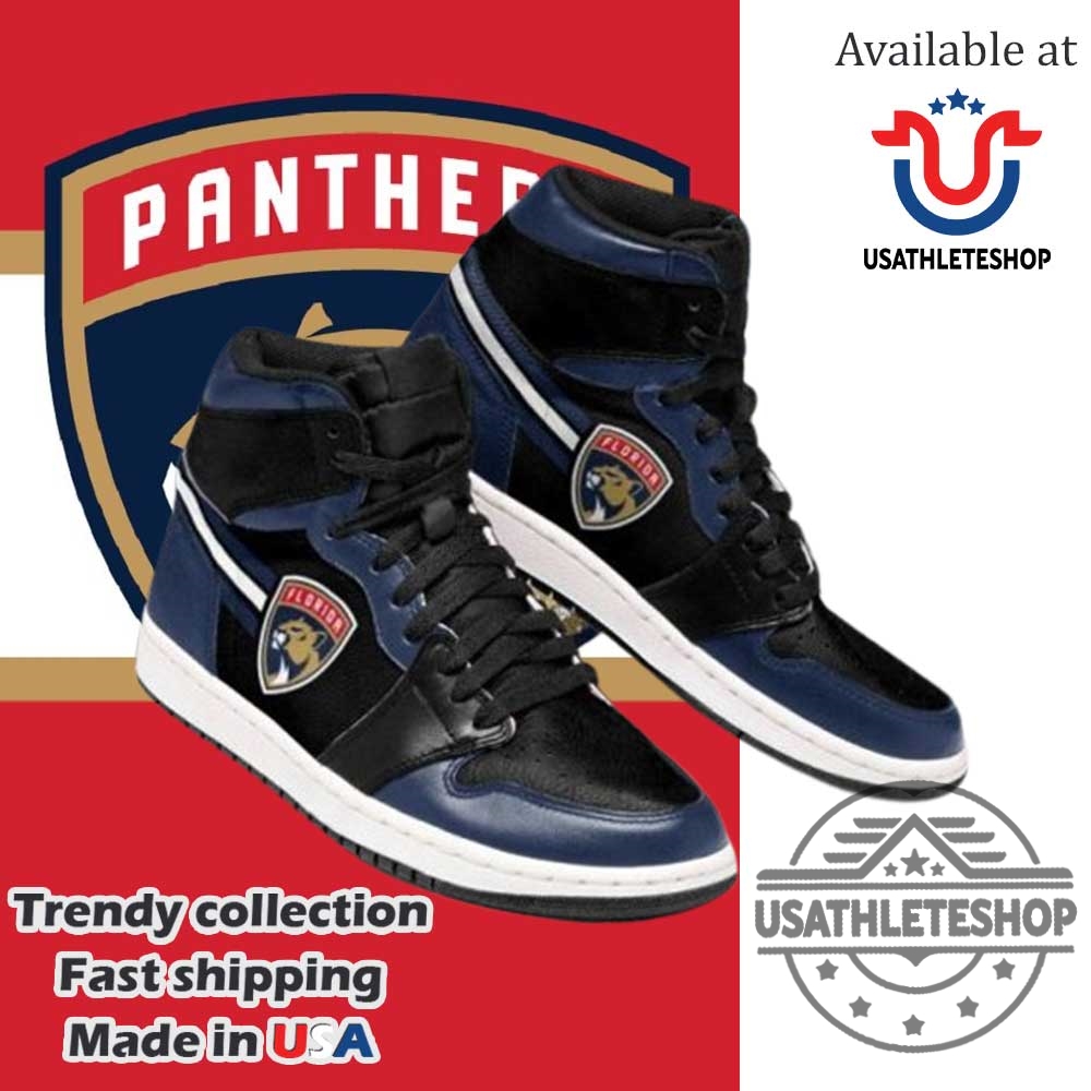 Florida Panthers Custom Hightop Sneakers Blue Black Hockey Fan Shoes For Men And Women 3 Florida Panthers Custom HighTop Sneakers – Blue Black Hockey Fan Shoes for Men and Women