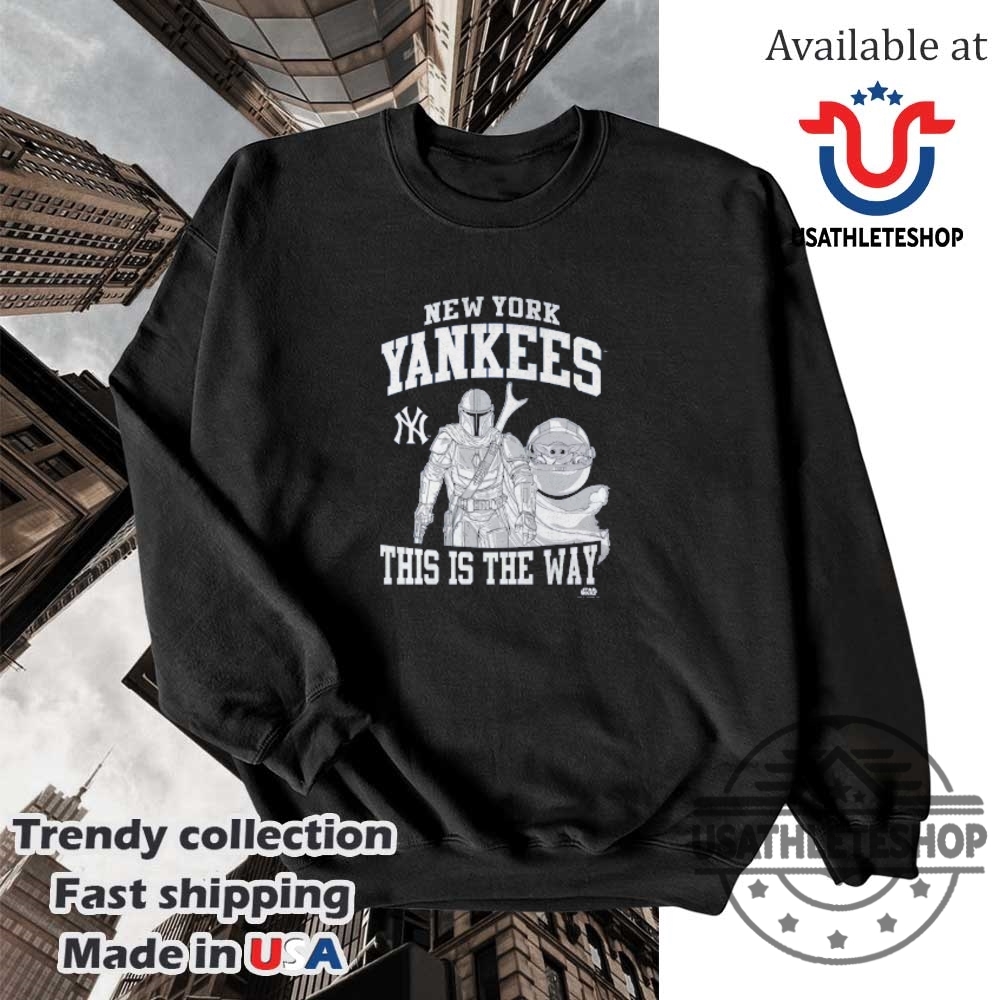 New York Yankees Youth Star Wars This Is The Way Tshirt 5 New York Yankees Youth Star Wars This is the Way T-Shirt