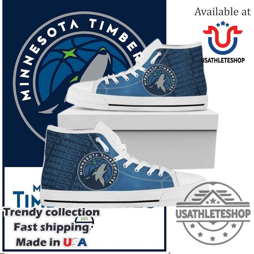 Minnesota Timberwolves High Top Shoes White Sole Custom Nba Sneakers 3 Minnesota Timberwolves High Top Shoes – White Sole Custom NBA Sneakers