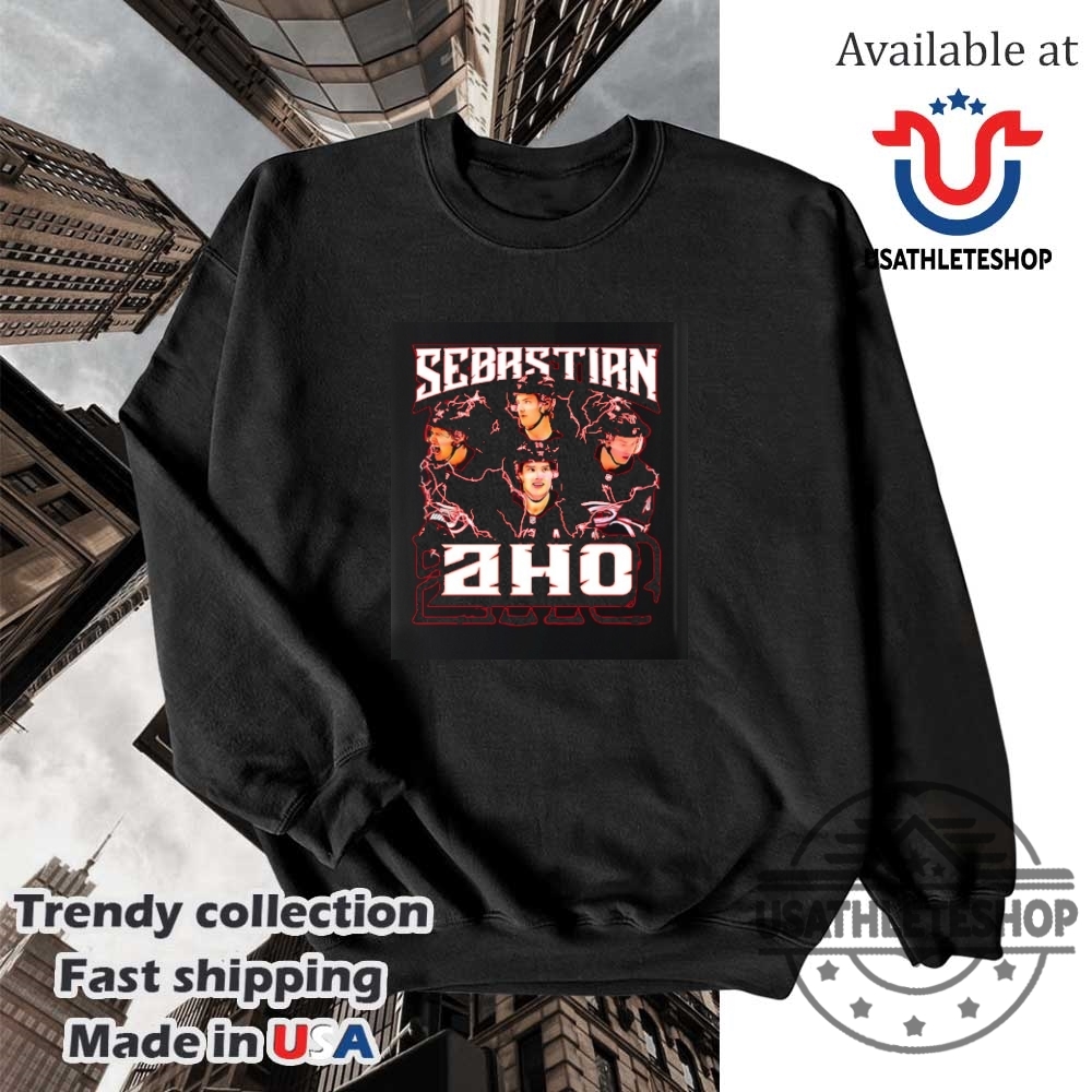 Sebastian Aho Carolina Hurricanes Ice Hockey American Shirt 5 Sebastian Aho Carolina Hurricanes ice hockey American Shirt