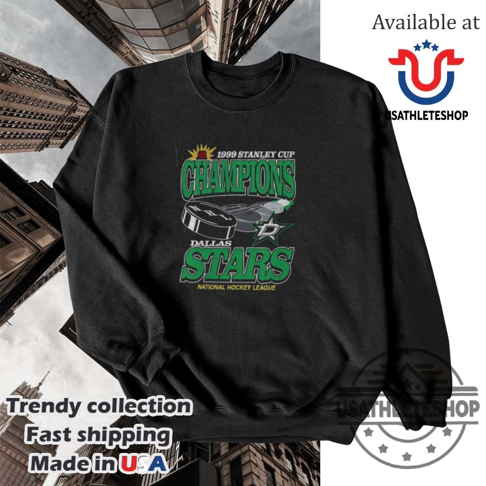 Awesome Dallas Stars National Hockey League 1999 Stanley Cup Champions Tshirt 5 Awesome Dallas Stars National Hockey League 1999 Stanley Cup Champions T-Shirt