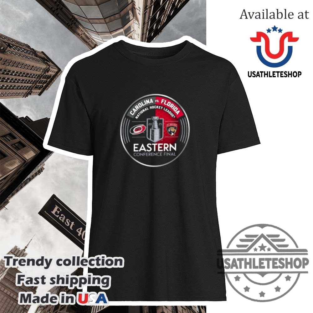 Florida-Panthers-Vs.-Carolina-Hurricanes-2025-Eastern-Conference-Final-Logo-Shirt-usathleteshop_1