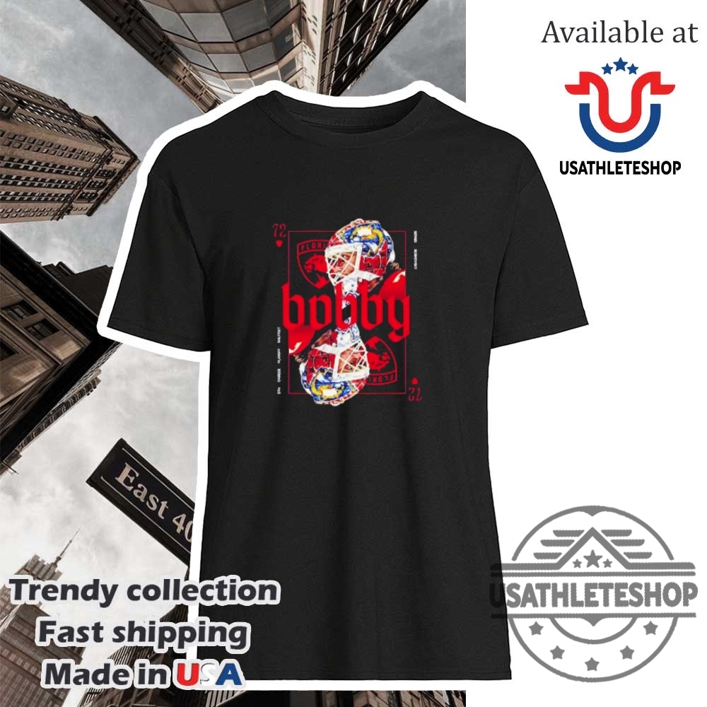 Bobby Brick Wall Sergei Bobrovsky Florida Panthers Card Shirt