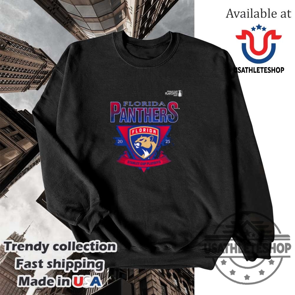 Florida Panthers 2025 Stanley Cup Playoff Participant Crease Shirt 5 Florida Panthers 2025 Stanley Cup Playoff Participant Crease shirt