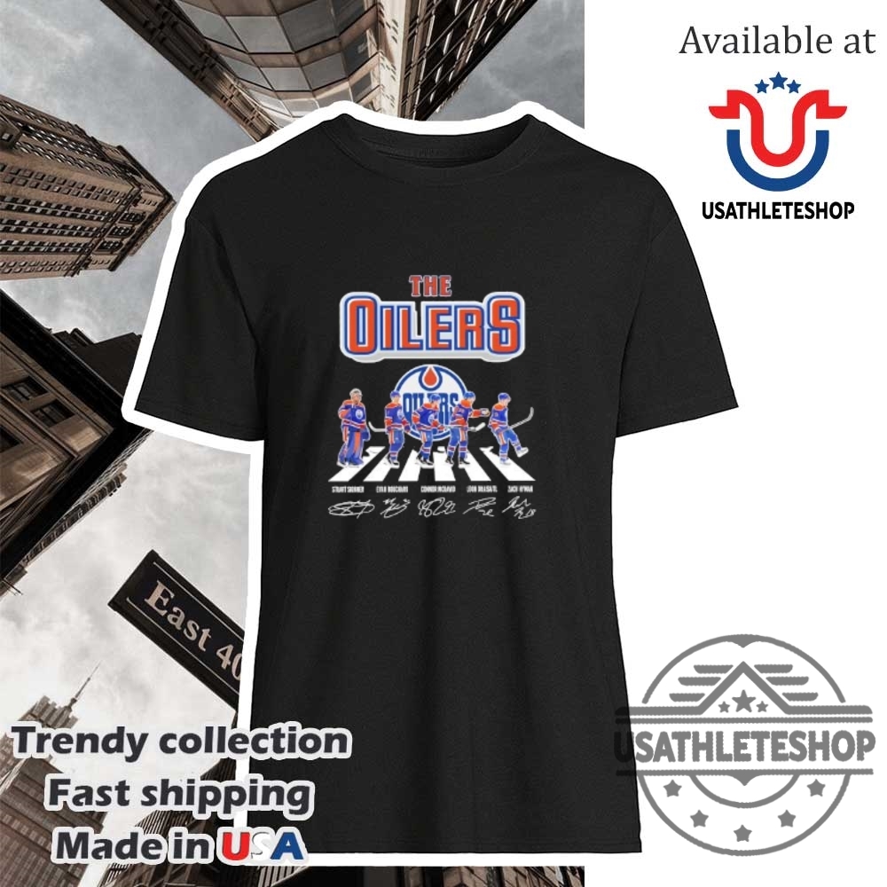 The Oilers Hockey Five Best Players Abbey Road Signatures Shirt
