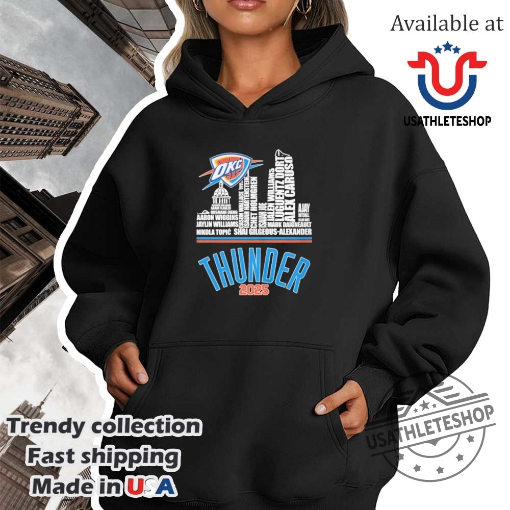 Oklahoma City Thunder 2025 Unisex Tshirt 4 Oklahoma City Thunder 2025 Unisex T-Shirt