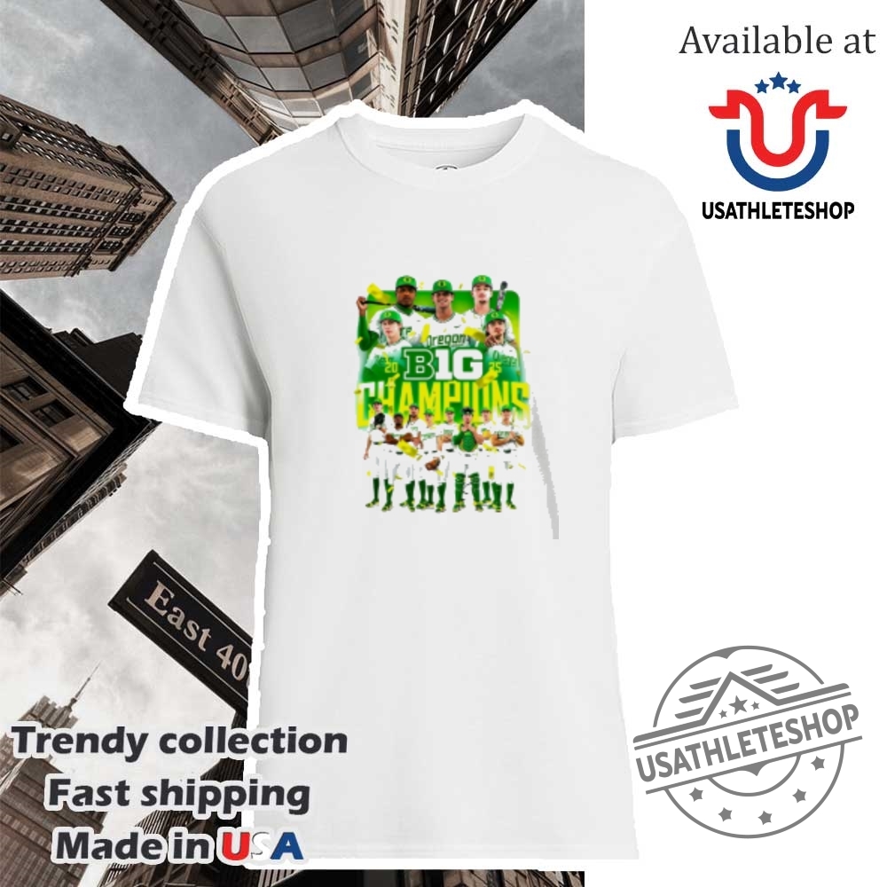 "Shop 2025 Oklahoma City Thunder and Knicks NBA Playoffs T-Shirts" 10 Oregon Ducks Win Big Ten Championship Poster Shirt