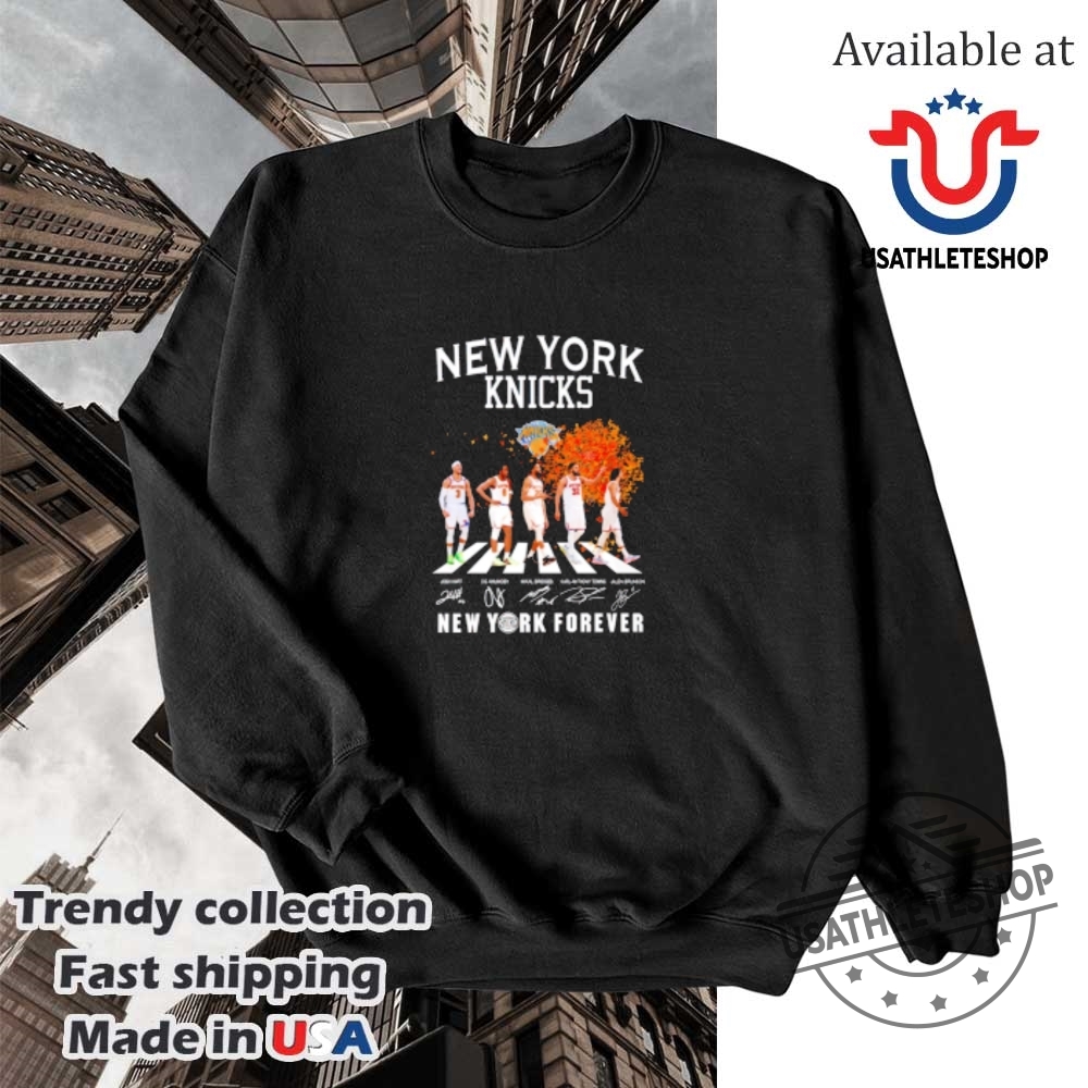New York Knicks Players Walking New York Forever Signatures Shirt 5 New York Knicks Players Walking New York Forever Signatures shirt