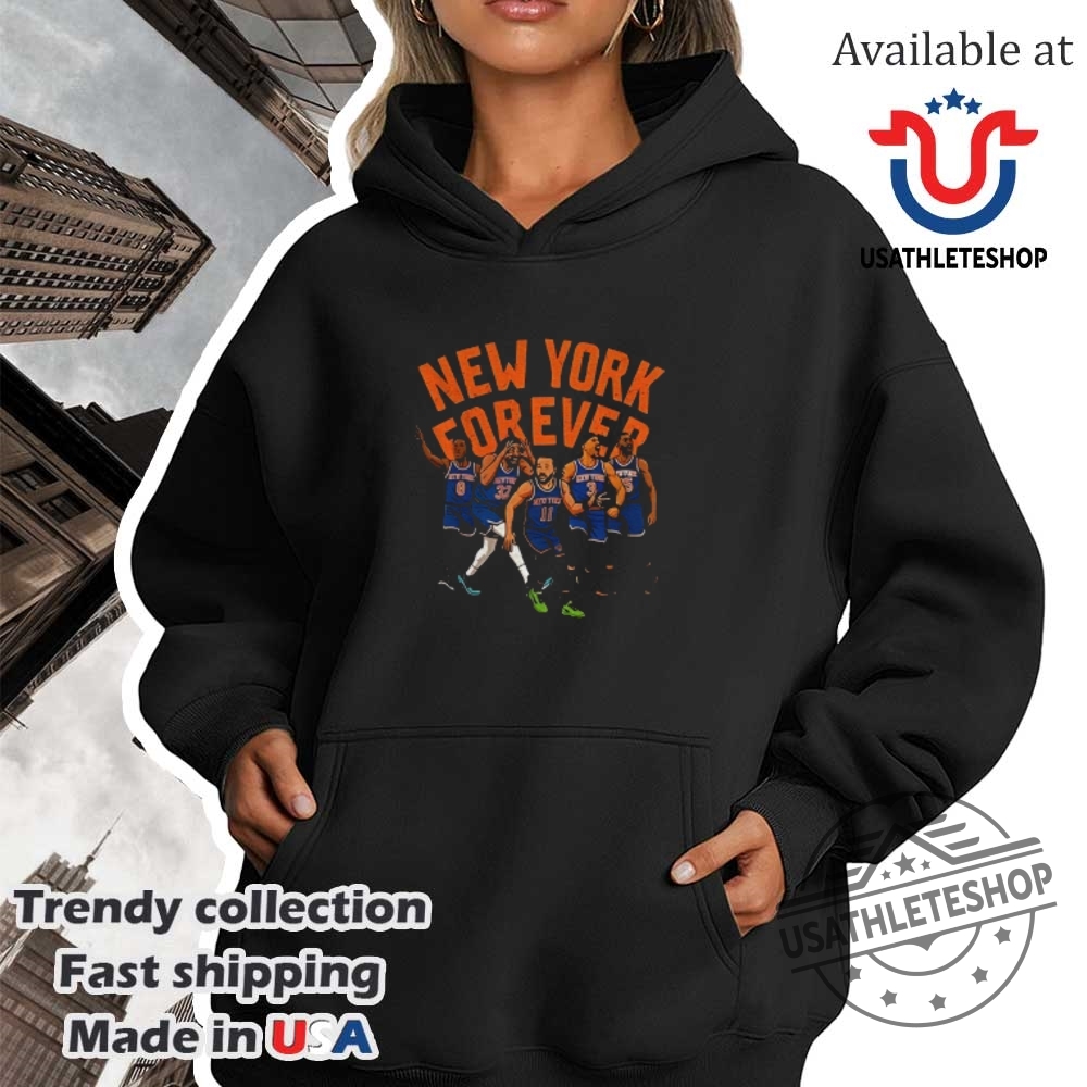 New York Knicks Starting 5 Cartoon Nba Basketball New York Forever 2025 Shirt 4 New York Knicks starting 5 cartoon NBA Basketball New York Forever 2025 shirt