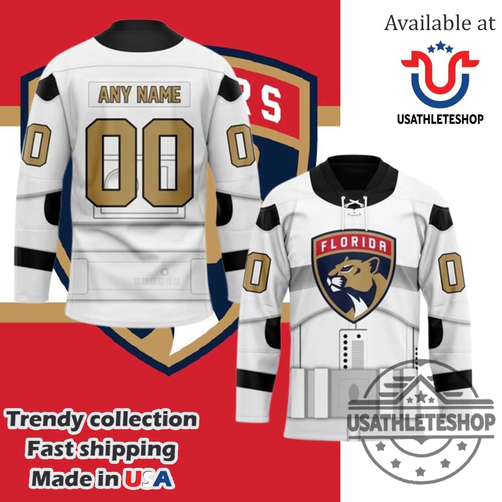 Nhl Florida Panthers Personalized Star Wars Stormtrooper Hockey Jersey 5 NHL Florida Panthers Personalized Star Wars Stormtrooper Hockey Jersey