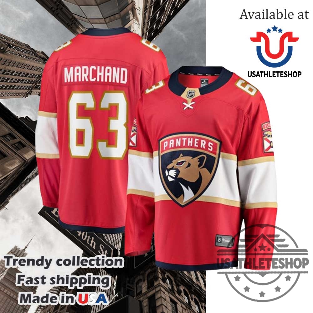 "Top 5 Must-Have Florida Panthers Jerseys for Every Die-Hard Fan" 3 Marchand Florida Panthers Jersey Nhl Red Home Captain Jersey