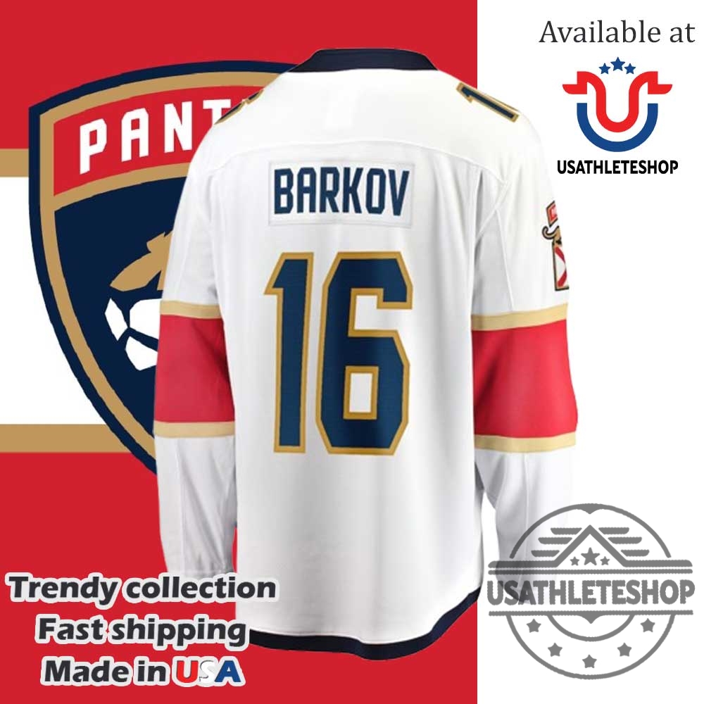Aleksander Barkov Florida Panthers Jersey Nhl White Home Captain Jersey 7 Aleksander Barkov Florida Panthers Jersey NHL White Home Captain Jersey