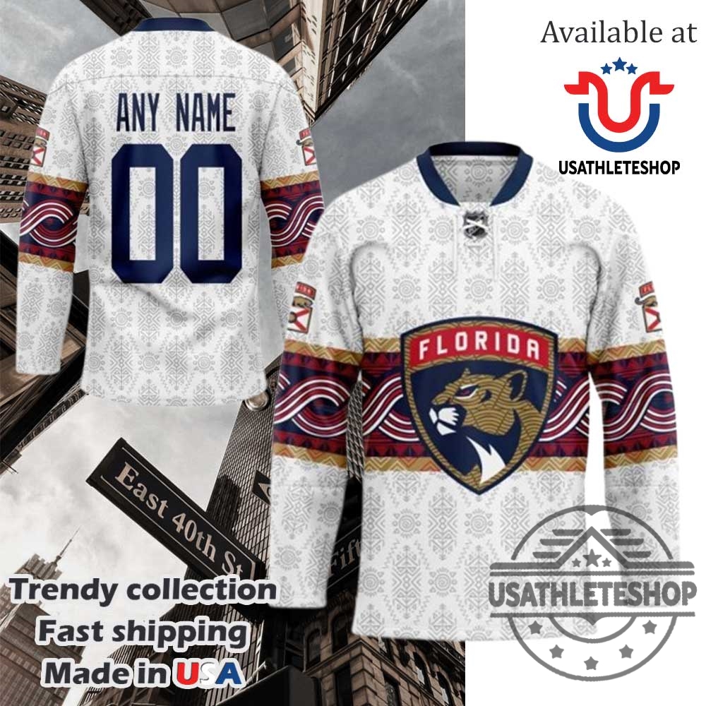 "Top 5 Must-Have Florida Panthers Jerseys for Every Die-Hard Fan" 5 Nhl Florida Panthers Personalized Native Design Hockey Jersey