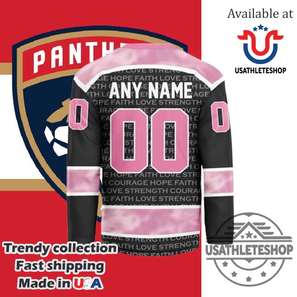 Nhl Florida Panthers Special Pink Fight Breast Cancer Hockey Jersey 7 NHL Florida Panthers Special Pink Fight Breast Cancer Hockey Jersey