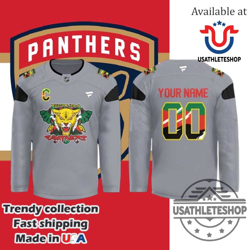 Florida Panthers Black History Month Custom Hockey Jersey 3 Florida Panthers Black History Month Custom Hockey Jersey