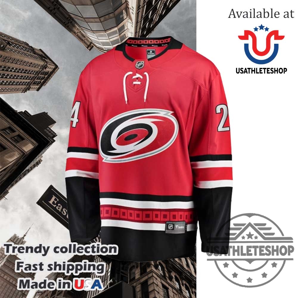 Carolina Hurricanes Seth Jarvis Red Home Breakaway Jersey 6 Carolina Hurricanes Seth Jarvis Red Home Breakaway Jersey