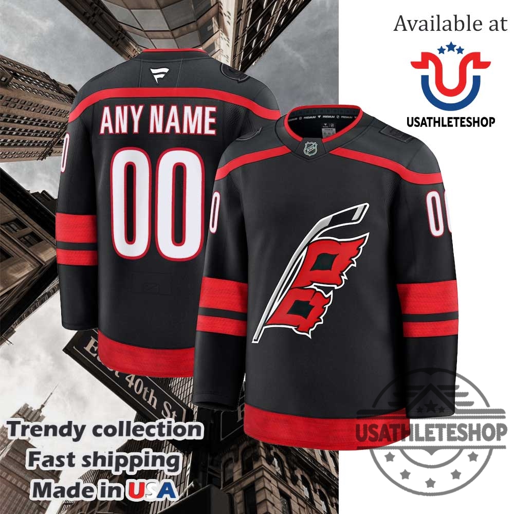 "Top 5 Must-Have Florida Panthers Jerseys for Every Die-Hard Fan" 13 Carolina Hurricanes Fanatics Black Away Premium Custom Jersey