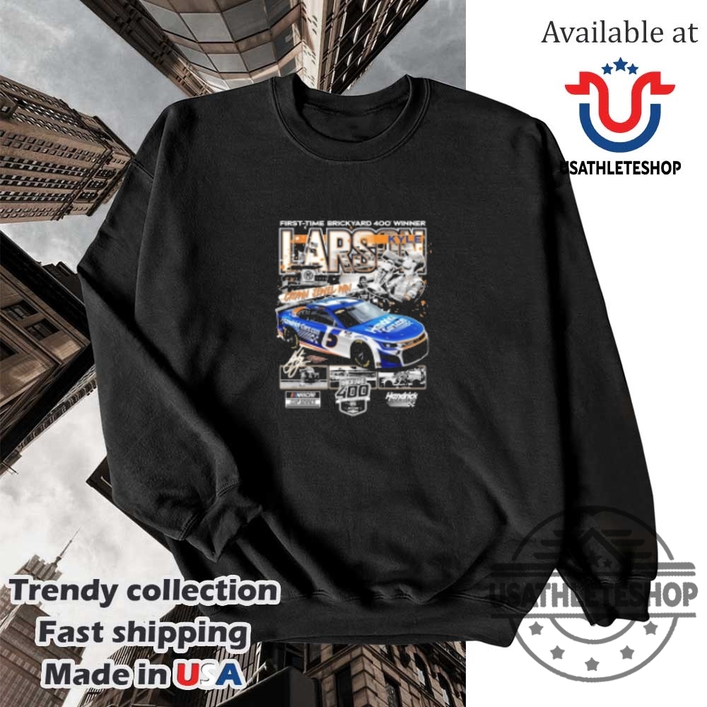 Kyle Larson Crown Jewel Win Brickyard 400 30Th Anniversary Race Winner Nascar Cup Series Indianapolis Motor Speedway Tshirts 5 Kyle Larson Crown Jewel Win Brickyard 400 30th Anniversary Race Winner Nascar Cup Series Indianapolis Motor Speedway T-Shirts